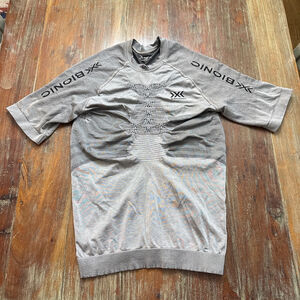 X-Bionic Silver Fennec Running 4.0 Short Sleeve Tee Shirt XL Mens Trails Workout